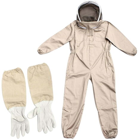 Gants d'hiver neufs professionnels en coton pour apiculteur, combinaison d'apiculture intégrale avec capuche XL (1/4)