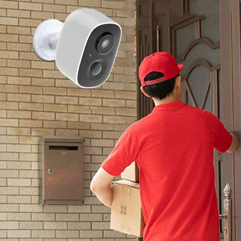 Nedis Caméra De Surveillance Extérieur Intelligente 3MP Full HD 1296p SmartLife Blanc Prix Maroc