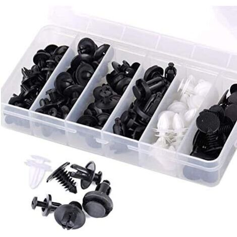 Kit De 80 Pièces Vis Et Clips Pour Voiture - U Clips, écrous Métalliques, Boulons - Réparation Carrosserie, Pare-chocs, Intérieur