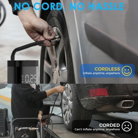 Gonfleur De Pneu Portable 150PSI - Compresseur D'Air Rapide Intelligent - Neuf