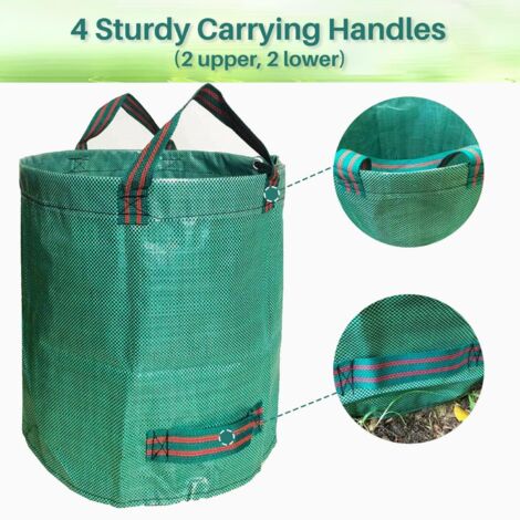 Sac Dechets Verts,3X120L Sacs À Déchets De Jardin Avec Poignées,Sac Jardinage Déchets Sacs Sac Dechets Verts,3X120L Sacs À Déchets De Jardin Avec Poignées,Sac Jardinage Déchets Sacs