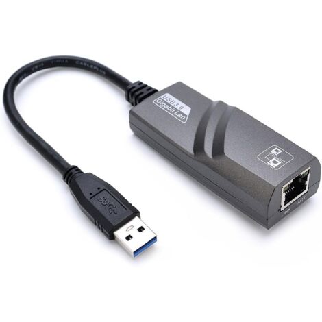 Promotion, Réseau Adaptateur USB 3.0 vers RJ45 Gigabit Ethernet USB Réseau à 1000 Mbps Compatible avec Windows 10/8.1/8/7/Vista/XP, Mac OS 10.6 et supérieur, Linux, Pas de Pilote nécessaire,AAFGVC (1/5)
