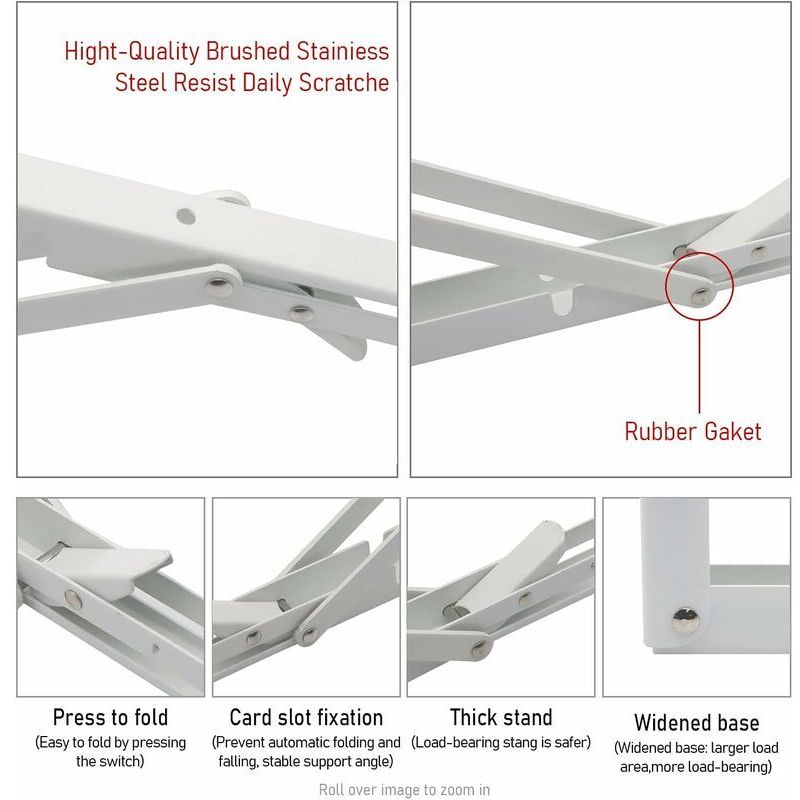 Lot De 2 équerres D'étagère Blanches - 350 Mm - Charge Lourde