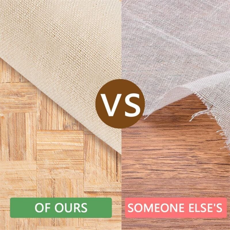 Étamine Alimentaire 50x50 Cm - 2 Pièces - Tissu Coton Pour Fromage, Lait Végétal, Jus - Réutilisable