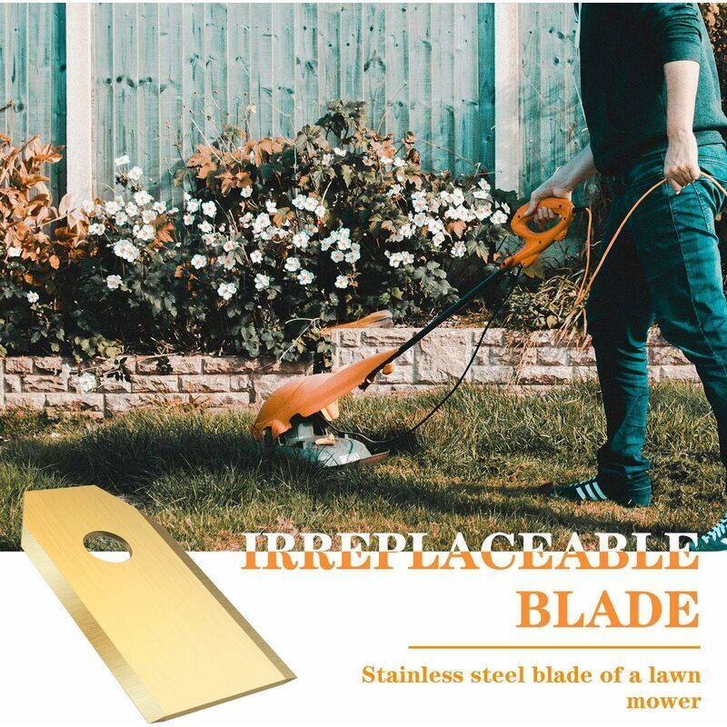 45 Couteaux en titane Lames de 0,75 mm avec 9 vis compatibles avec la tondeuse robot Husqvarna Automower Gardena 105 310 315 320 420 430x r40i et autres (durable)or, - 5