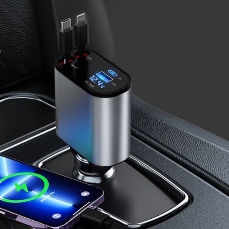 QC3.0 – Mini chargeur de voiture à 2/3/4/5 Ports USB, charge