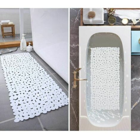 Tapis De Douche Antidérapant Rectangulaire 60x90 Cm – Anti-moisissure, Confortable, Pour Salle De Bain