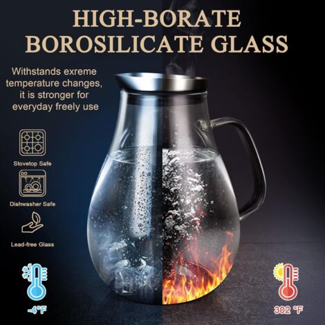 Distributeur De Jus En Plastique Pichet De Réfrigérateur 3L Distributeur De Boissons Avec
