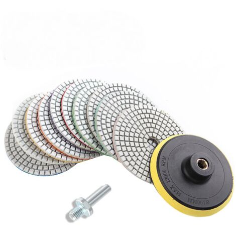 Tambour De Polissage Diamant 1 3/8" - 8 Roues - Pour Granit, Marbre, Béton - Marque Roxx Tools