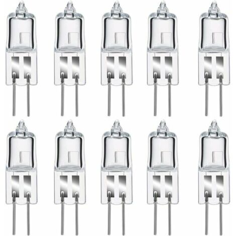 Ampoule halogène G4 35W 12V – Blanc chaud 2800K – Capsule transparente dimmable – Lot de 10 ampoules (1/4)