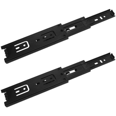 2 Pcs Coulisse Tiroir, 150mm Glissières pour Tiroirs, 3Plis Glissière Téléscopique, Glissières de Tiroir à Extension Complète, Montage Latéral, Capacité de Charge Robuste de 45 KG (1/5)