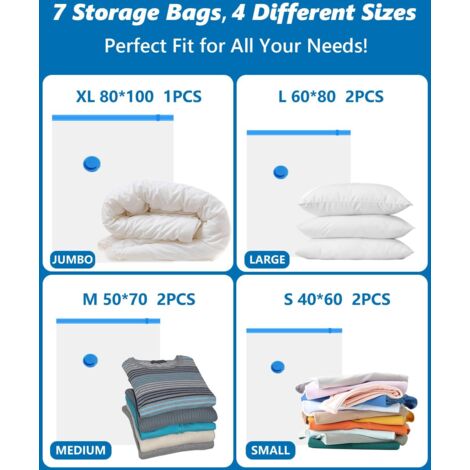 Sacs sous vide Rogi avec pompe électrique - Idéal pour aspirer les couettes et les Sacs sous vide Rogi avec pompe électrique - Idéal pour aspirer les couettes et les