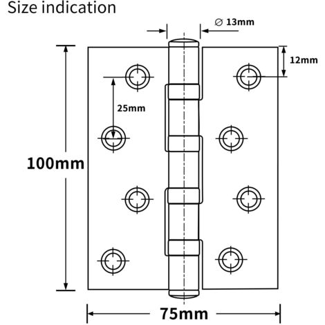 Lot De 2 Charnières à Ressort De Porte En Acier Inoxydable