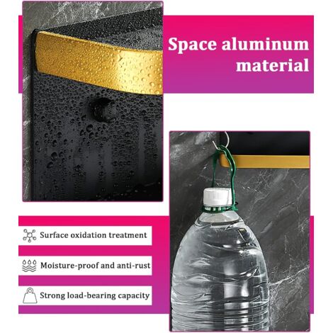 FANXIYA Porte Seche Cheveux, Support Sèche-Cheveux Mural Adhesif,Porte Seche Cheveux sans Percage Compatible avec Dyson, Accroche Rangement Seche Cheveux pour Salle de Bain (Noir et Gris FANXIYA Porte Seche Cheveux, Support Sèche-Cheveux Mural Adhesif,Porte Seche Cheveux sans Percage Compatible avec Dyson, Accroche Rangement Seche Cheveux pour Salle de Bain (Noir et Gris