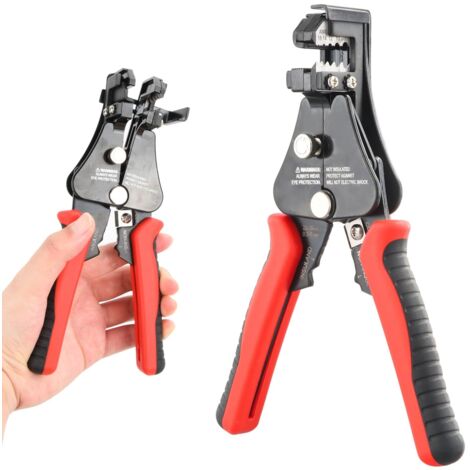Pince a Denuder, Pince Coupante, Pince à Dénuder de Câble 3-en-1, Pince à Dénuder Automatique, Pince a Sertir pour Dénuder et Couper, Cables Electriques