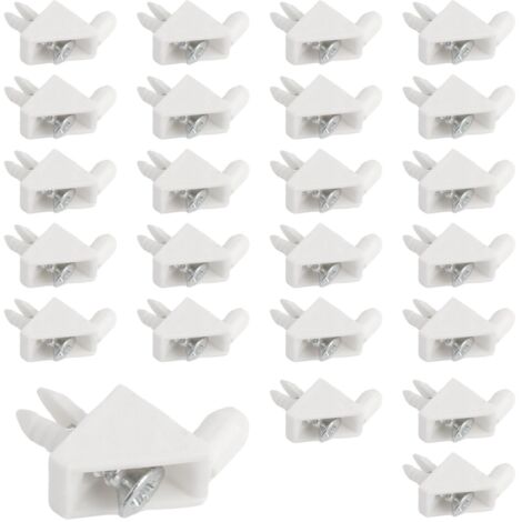 Lot de 30 Pièces Supports d'Étagère Blancs Supports D'étagère D'armoire pour Meuble de IKEA PAX Taquet Etagere 101558 Pièces de Rechange Les Supports D'étagère (A) (1/5)
