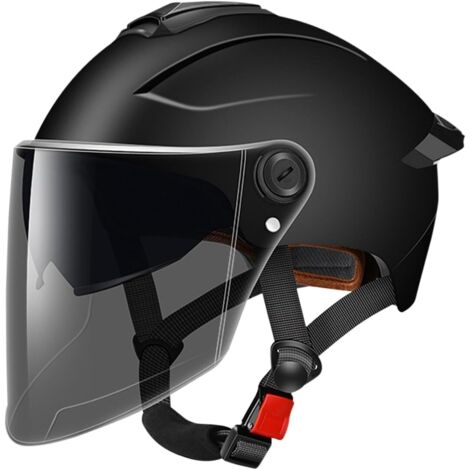 Casque Vélo Électrique Adulte – Avec Visière – ABS – Taille Réglable 54-62 Cm – Certifié 3C – Pour Trottinette, Moto, Skate