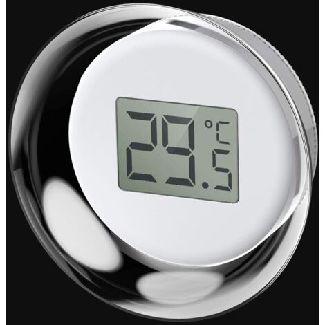 Thermomètre d'aquarium, LCD étanche Jauge de température numérique Moniteur de température sous-Marine avec Ventouse pour Aquarium Étang de Reptiles Tortues Habitats (1/5)