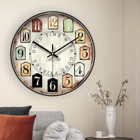 Réveil Rétro Créatif, Horloge LED Silencieuse Pour Chevet, Décoration Salon Et Bureau, Horloge électronique Moderne, Style Vintage Tendance | Leroy Merlin