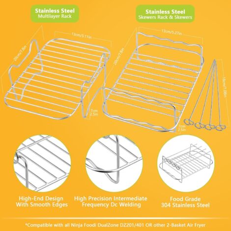 Grille De Friteuse à Air - HD9904-00 - Double Couche - Grille De Friteuse à Air Avec Brochettes