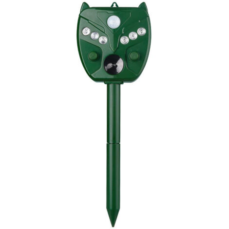 Repulsif Ultrason Chat Solaire, 5 Modes Répulsif Chat Ultrason Exterieur, Répulsif Solaire Contre Les Campagnols, Charge USB Répulsif à Ultrasons (1/5)