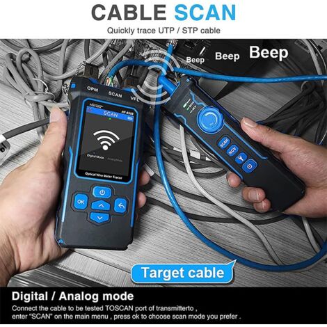 Mini testeur de câbles à fibre optique PRO OTDR 26/24 dB