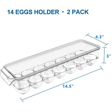 Boîte à Oeufs pour Réfrigérateur, cartons d'œufs 1 pièces, plateaux à