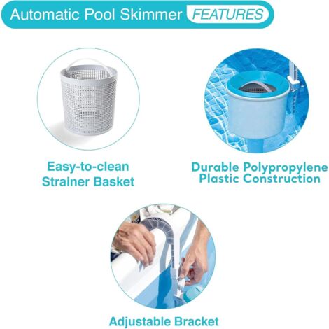 Skimmer De Surface Intex Deluxe Pour Piscine Hors-sol (tubulaire/stable)