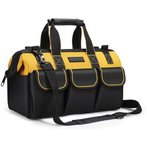 Organisateur De Sac à Outils De 17 Pouces, Sac à Outils 43×17×25 Cm, Avec Bandoulière Réglable Organisateur De Sac à Outils Pour Le Bricolage à La Maison Et Le Stockage D'équipement Avec Bandoulière (1/5)