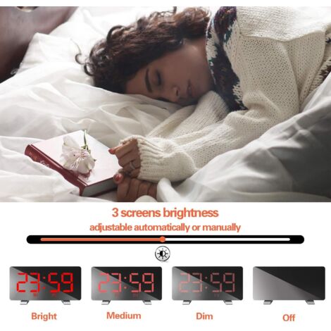 Horloge Réveil Cible – Écran LED – Alarme Personnalisable – 2 Modes – Pour Gros Dormeurs