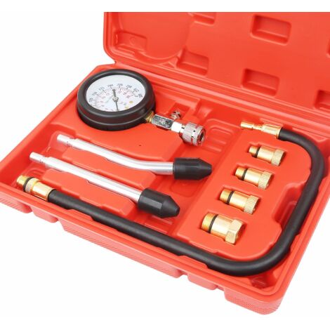 Kit de Testeur de Compression de Moteur à Essence, Outil de Diagnostic Manométrique du Cylindre de Moteur (1/5)