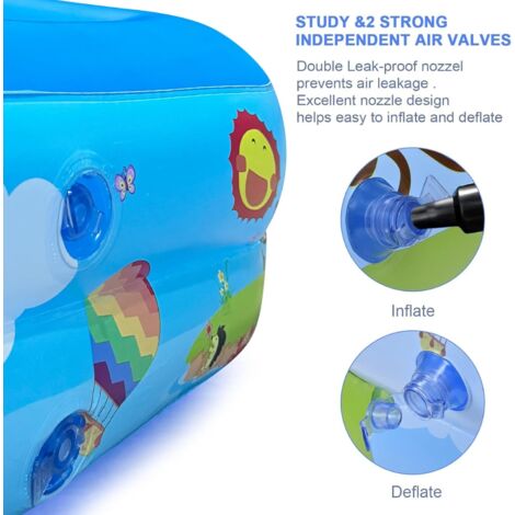 Piscine gonflable pour enfants – Piscine gonflable rectangulaire pliable | Piscine gonflable Piscine gonflable pour enfants – Piscine gonflable rectangulaire pliable | Piscine gonflable