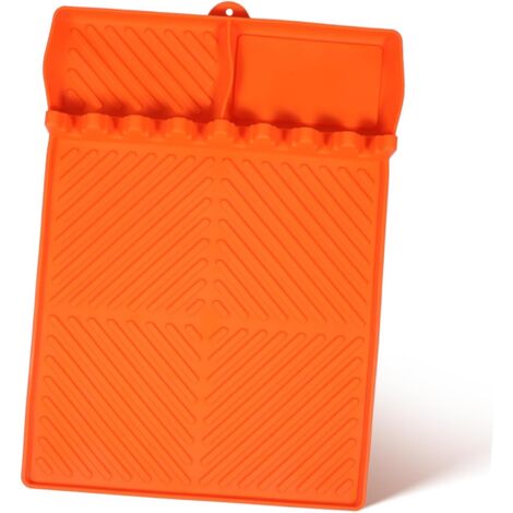 Tapis de cuisson en silicone, housse de protection en silicone, tapis adapté aux ustensiles de barbecue, outils de barbecue, accessoires de cuisine d'extérieur (3041cm) (1/5)