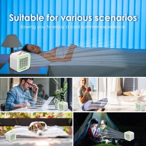 Climatiseur Portable Personnel USB SODIAL - Télécommande, Blanc - Neuf, Fabriqué En Chine