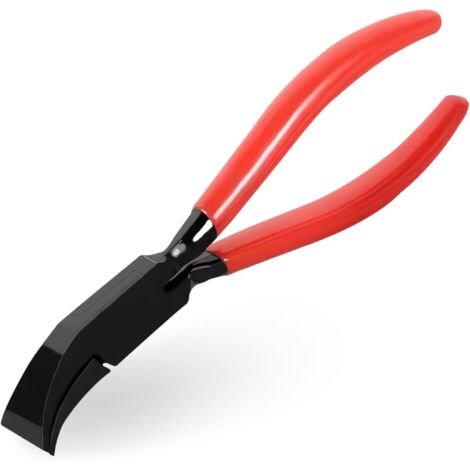 Pince pliante à 45° : Outil de pliage avec poignées antidérapantes, pince de 27 mm de large pour plier et lisser les tôles et outil de toiture durable (rouge) (1/5)