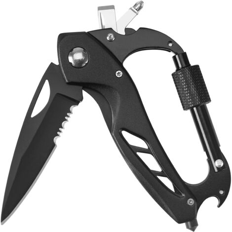 20in1 Outil Multitool Ouvreur Porte-clés Mousqueton Règle