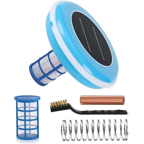 Nettoyeur de piscine solaire Purificateur d'eau Ioniseur Ions cuivre argent Purificateur d'eau