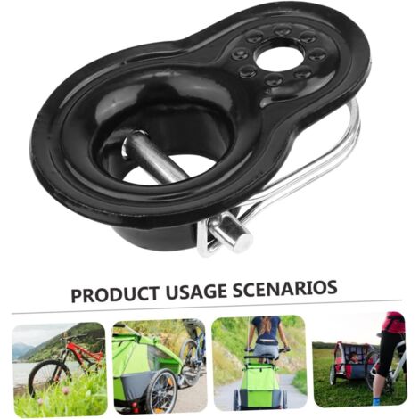 Coupleur à Bille D'attelage Remorque 2 Pouces - Capacité 5000 Lbs - Avec Châssis De 3 Pouces - Zinc