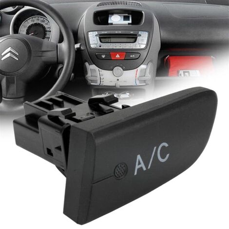 Interrupteur de commande de climatiseur – Compatible Peugeot 107, Citroen C1, Toyota Aygo MK1 2005-2014 – Plastique haute qualité – Remplacement direct - 6554KX (1/5)