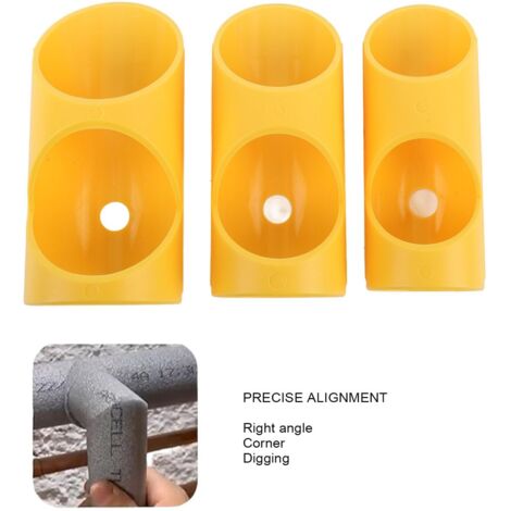 3 Pièces Outils De Coupe Tuyau Mousse - Gabarit Isolation ABS Pour Tuyaux Climatisation