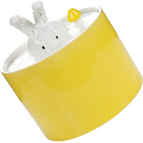 Fontaine à eau en céramique pour animaux de compagnie, lot de 1, convient aux chats et aux chiens, design innovant, grande capacité, surface lisse, pratique (1/5)