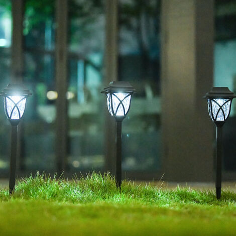 HpLive Lot De 4 Lampes Solaires LED Rechargeables 110 Lumens - Intérieur Extérieur Camping Randonnée