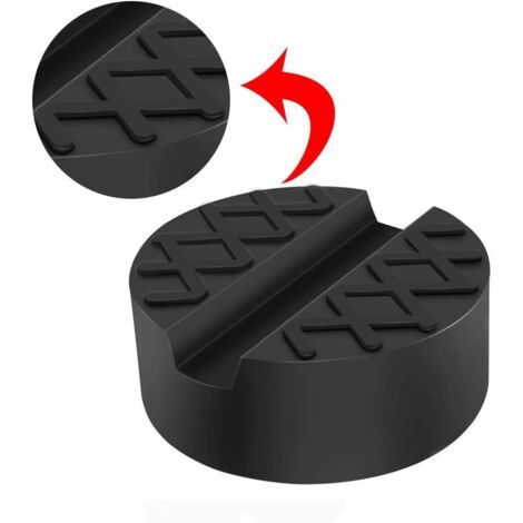 Coussin De Stabilisation Pour Cric Hydraulique - Tampon Adaptateur Caoutchouc Rond 9.5x9.5x1 Cm Pour Voiture Et Camion