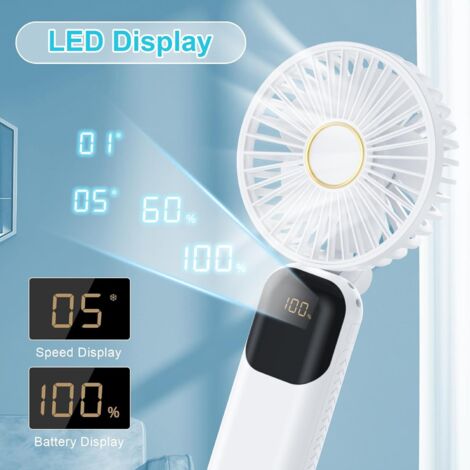AJVV Ventilateur Portable, Mini Ventilateur de Poche Silencieux 5