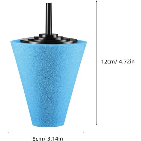 SPTA Kit 5 Tampons Polissage 125 Mm – Éponges Mousse Heavy Cut à Finishing Pour Polisseuse DA/RO