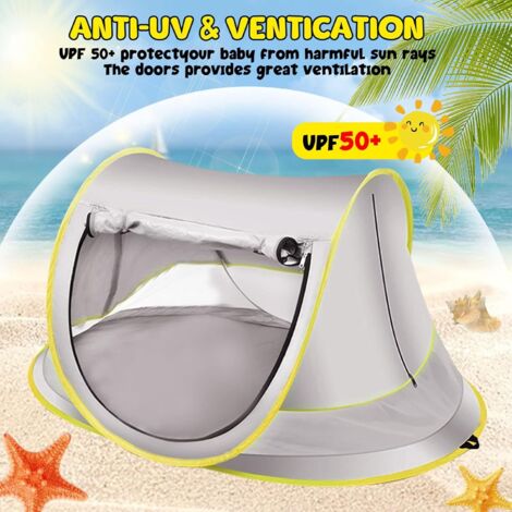 Tente Parasol Abat-jour De Plage Cabane Wet, Protection UPF 50, Neuve Avec Sac De Rangement