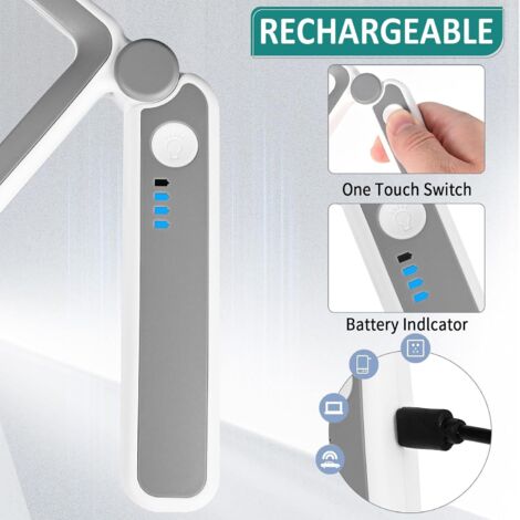 Loupe De Lecture 33 LEDs Grossissante 30x 60x USB Rechargeable - Lumineuse Pour Personnes Âgées & Malvoyants