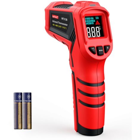 Thermomètre laser infrarouge, pistolet de température de surface, thermomètre numérique sans contact pour la cuisine, la cuisine, le four à pizza, le barbecue, la fabrication de savon, CVC (1/5)