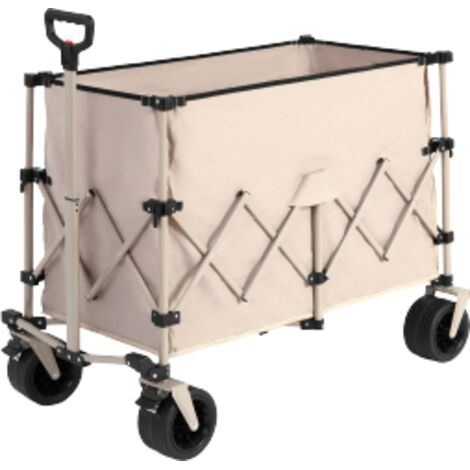 Chariot pliable 3 en 1 se transfore en banc, chariot pliable de 100 kg avec roues, chariot de