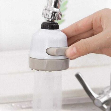 Embout De Filtre,Tête De Robinet De Cuisine Mobile 360 Degrés,3 Modes Réglable Douche Tête Filtre Pulvérisateur Pour Cuisine Salle De Bain